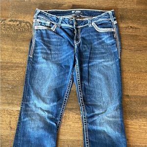 Silver Suki womens mid rise bootcut jean 32x33